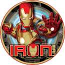 Iron Man Edible Icing Image #3